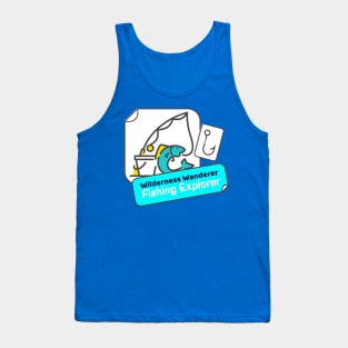 Wilderness Wanderer, Fishing Explorer Camping Fishing Tank Top